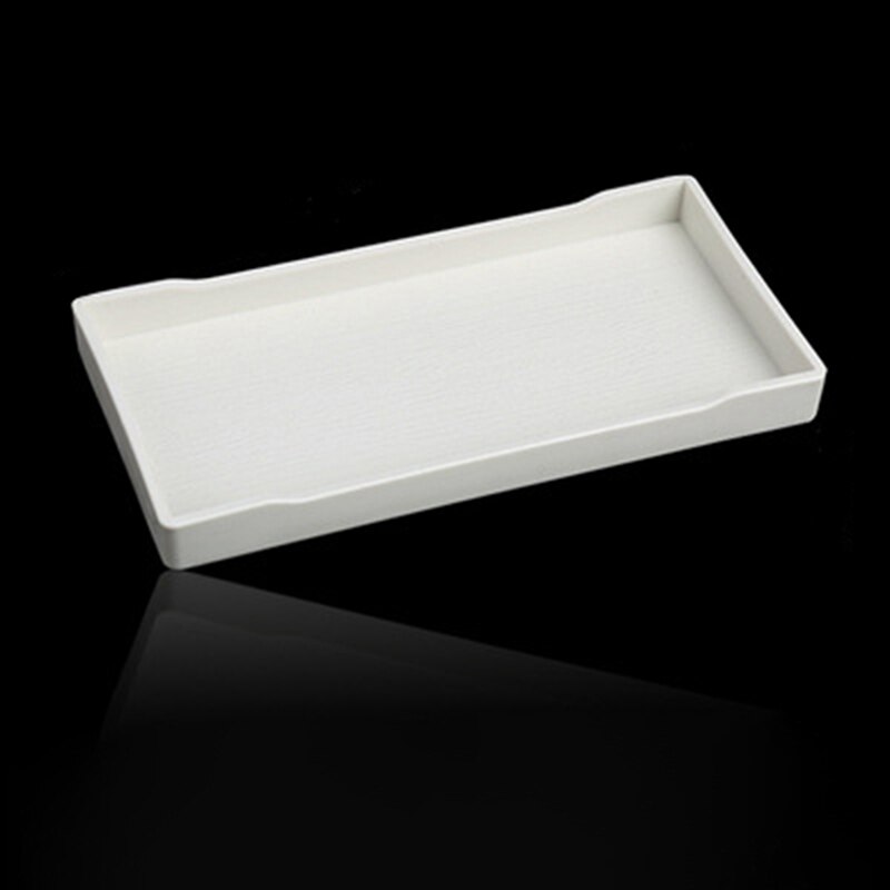1pcs Rectangular Hotel Melamine Tray Water Cup Tea Tray Plastic Room Washing Storage Trays: WT1