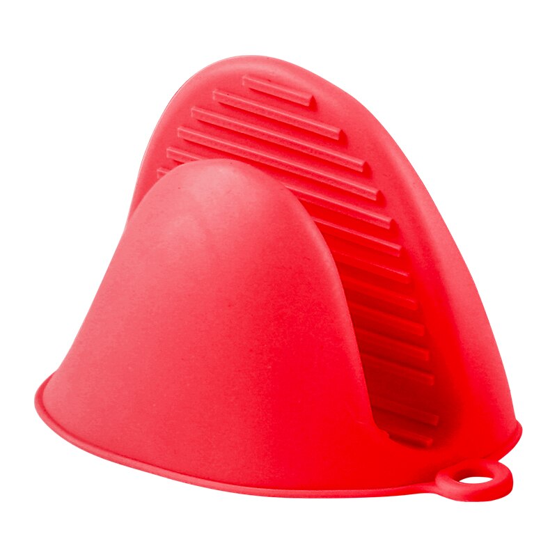 Oven Handschoenen Isolatie Clip Mitts Potholder Handschoen Koken Magnetron Antislip Gripper Pot Houder Keuken Bakken Tools: red