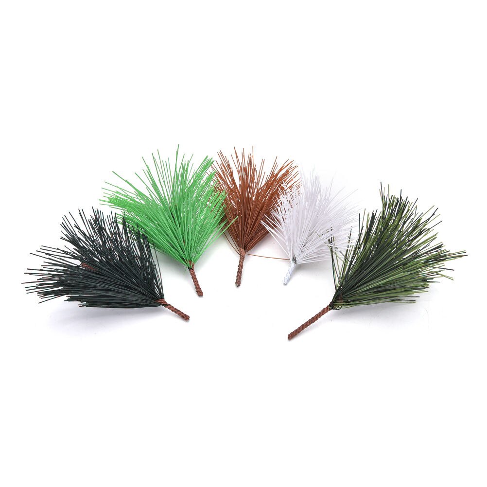10 Pcs/lot Green Artificial Pine Needles Xmas Tree Decor Needle Mixed Branchs Christmas Ornament Year Home Supplies