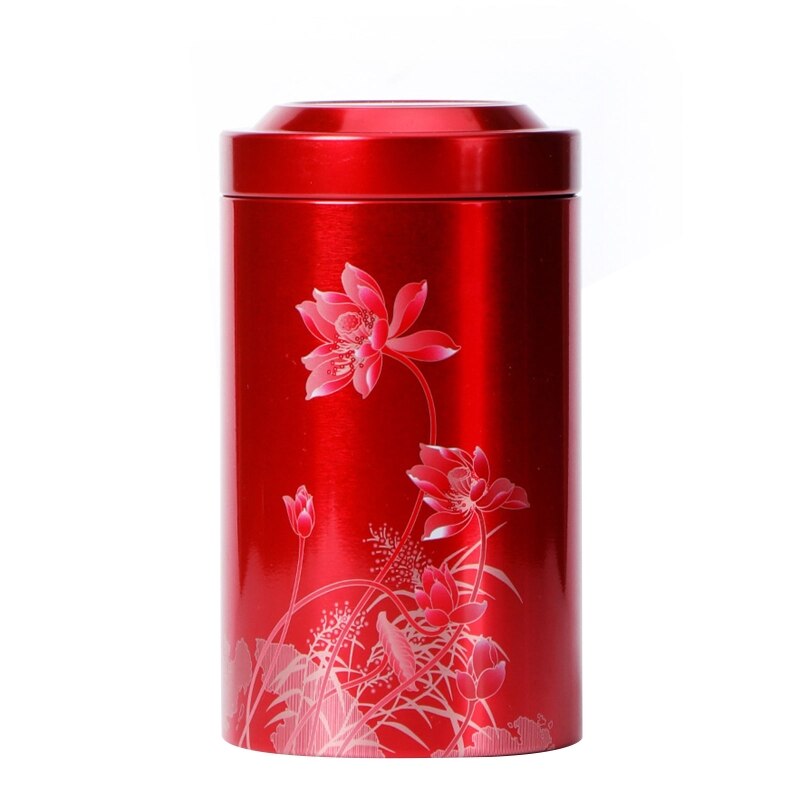 Round Cake Tea Storage Box Flower Tea Candle Jar Desk Metal Organizer Durable Round Candle Container Tins Empty Storage M21 23
