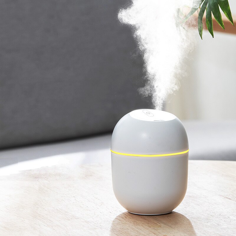 220ML Mini Portable Ultrasonic Air Humidifer Aroma Essential Oil Diffuser USB Mist Maker Aromatherapy Humidifiers for Home