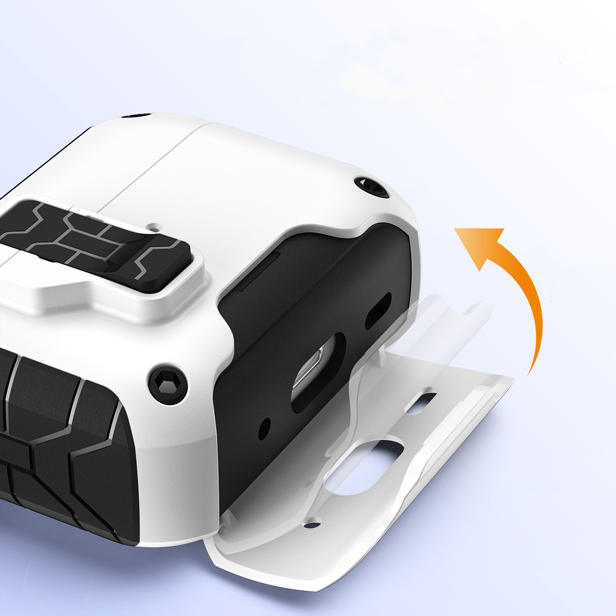 Secure Lock Clip Oortelefoon Case Cover Voor AirPods Pro 2e Generatie Schokbestendig Case Voor AirPods 4 Pro 2 Met Telefoon houder