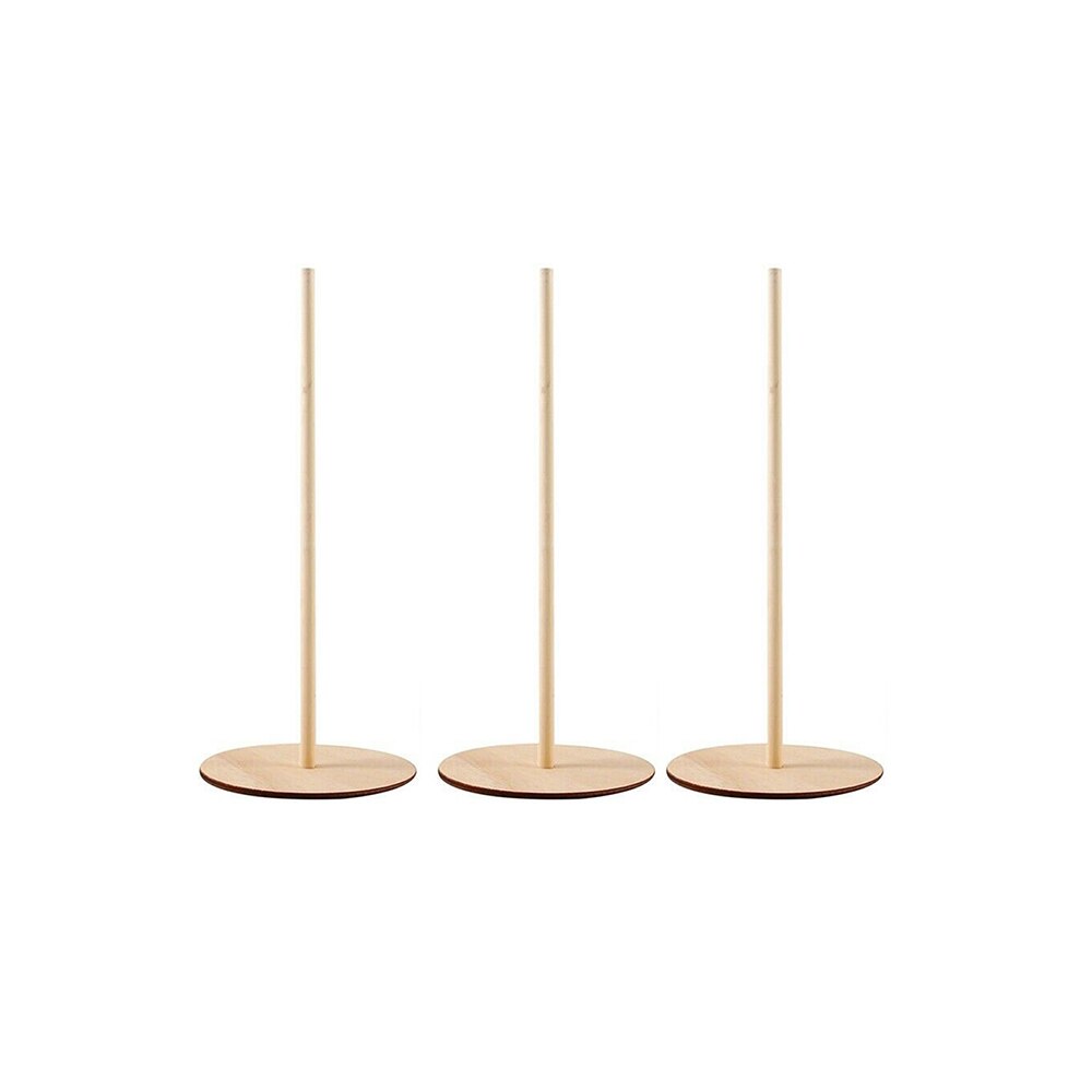 1/3 pcs Wooden Donut Display Stand DIY Wall Dessert Rack Kids Birthday Party Baby Shower Wedding Decoration: 3pcs