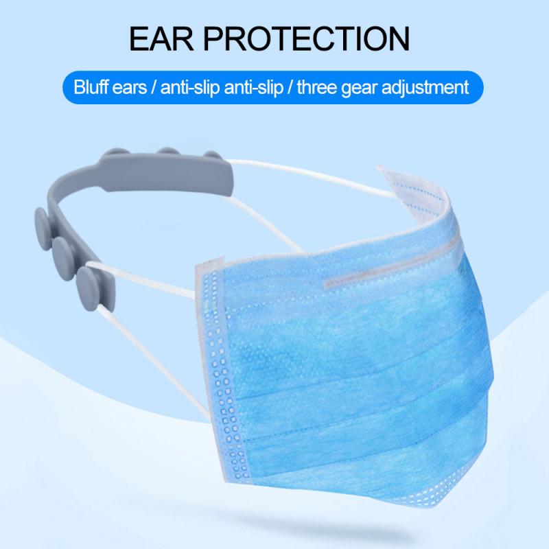 4 Colors Face Mask Ear Hooks Adjustable Anti-slip Ear Protection Mask Ear Grips Extension Hook Masks Buckle Holder For Kids