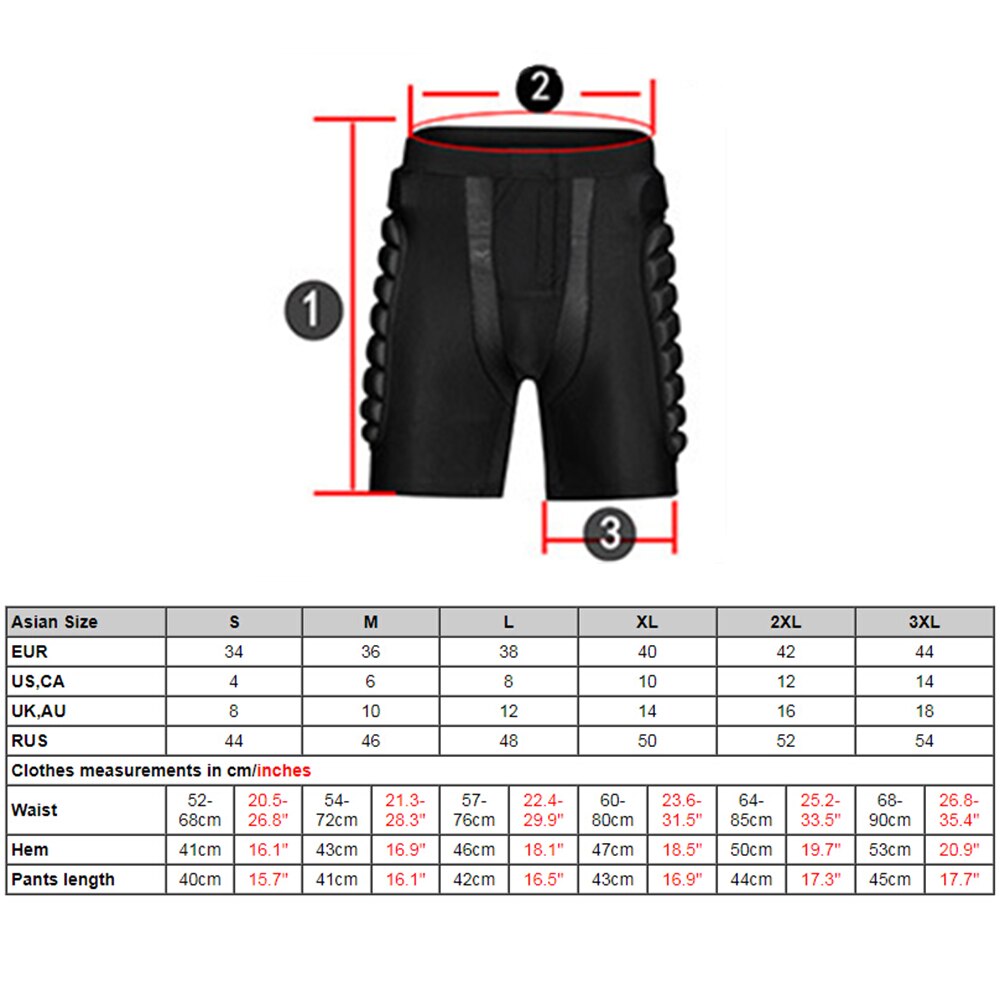 Protective Hip Pad Padded Shorts Skiing Skating Snowboarding Impact Protection For Outdoor Skiing Sport