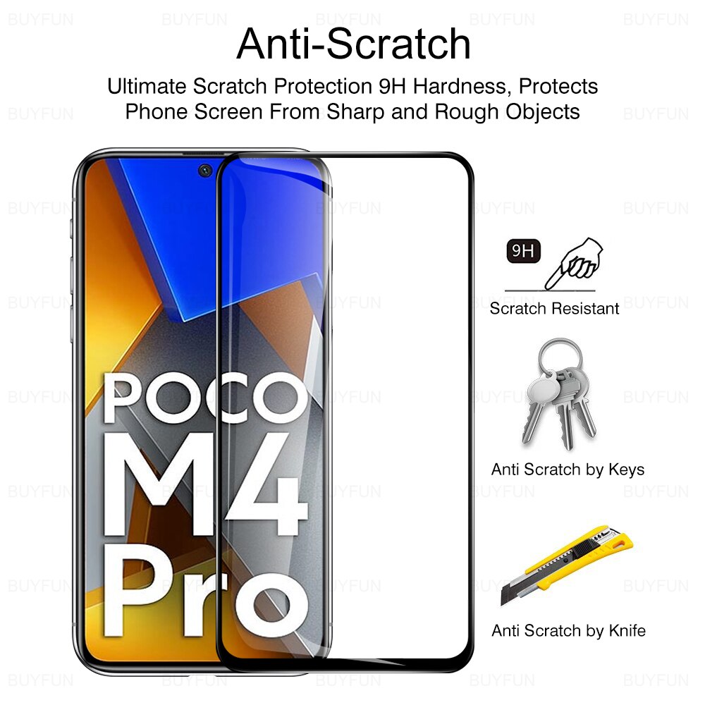 Voor Xiaomi Poco M4 Pro 4G/5G Glas Screen Hd Veiligheid Gehard Glas Pocco Poko Pocophone Kleine m4Pro M 4 Pro 4M Beschermende Film