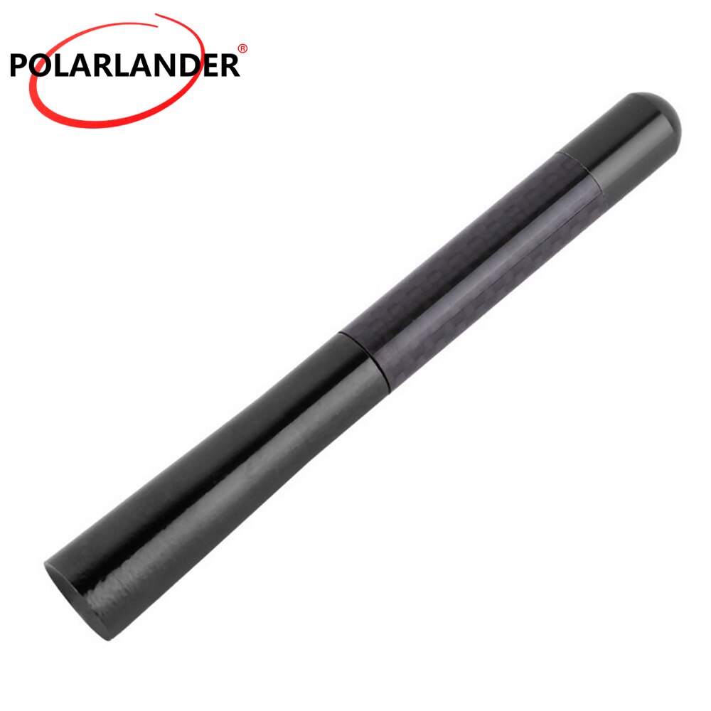 Polarlander Short Carbon Fiber Car Antenna 12CM Screw Aluminum voiture Universal car antenna car radio antenna