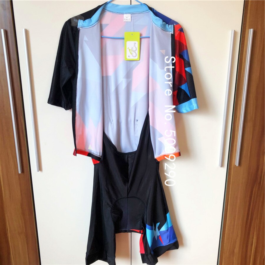 black red cycling skinsuit triathlon ropa ciclismo skin suit speedsuit jumpsuit