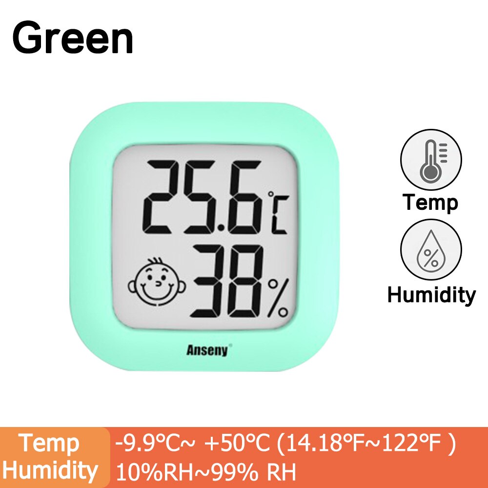 LCD Electronic Digital Temperature Humidity Meter Multifunction Indoor Outdoor Thermometer Hygrometer Weather Station Clock