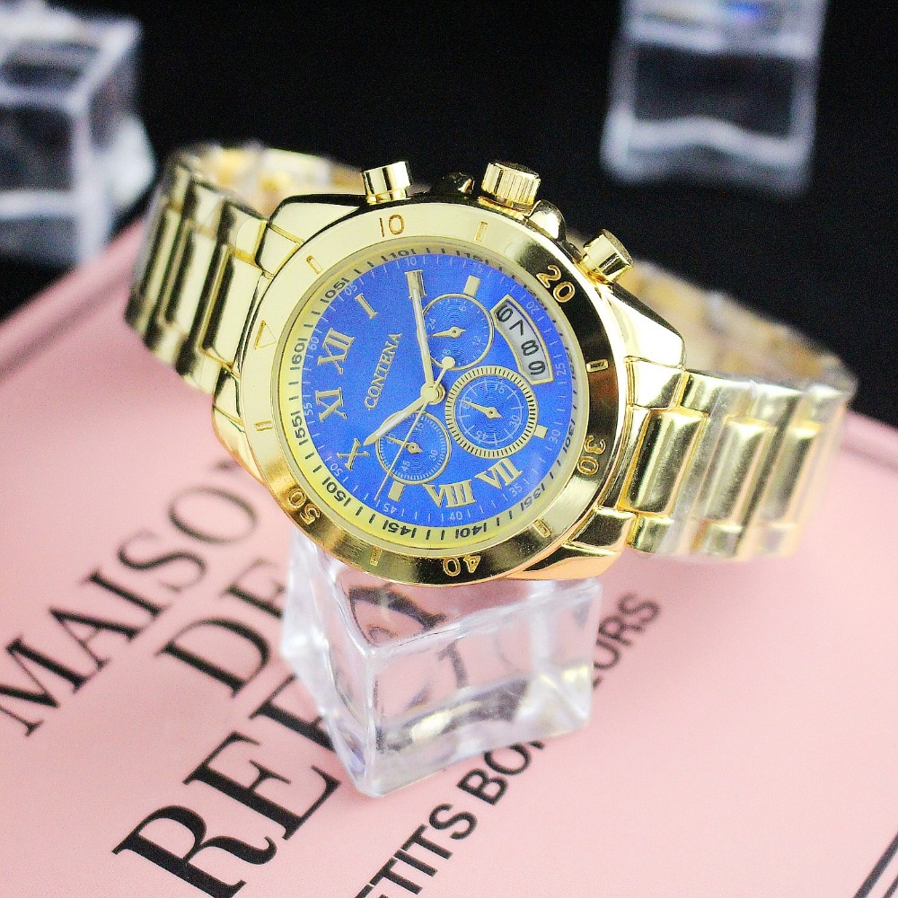 Zegarek damski montre femme Frauen Uhren Damen Quarzuhr Relogio Feminino Original Berühmte Contena Genf Uhr