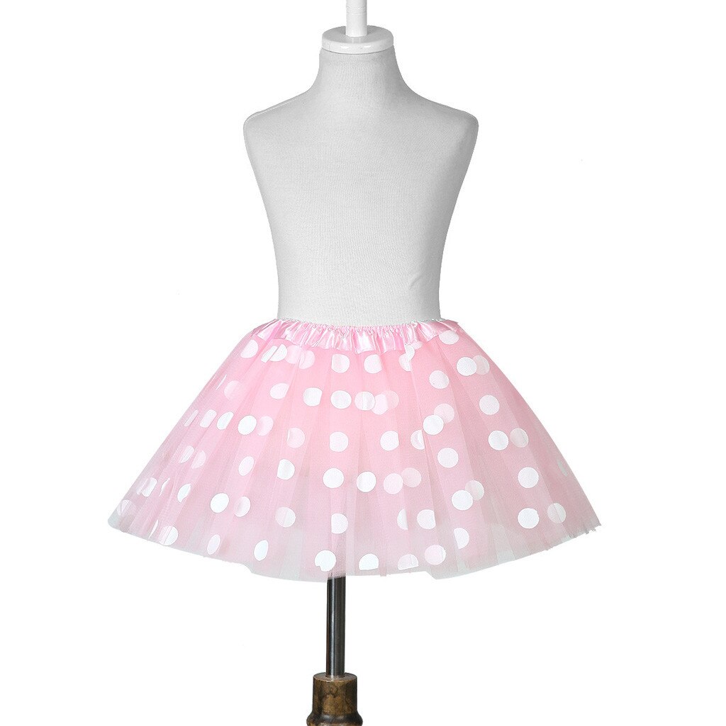 2020 Dot Tutu Del Pannello Esterno Dei Bambini Delle Ragazze di Polka Del Merletto di Ballo Del Tutu Del Pannello Esterno per La Ragazza di Tulle Del Pannello Esterno di Balletto Abiti Costume Della Ragazza Tutu gonne per Bambini: F