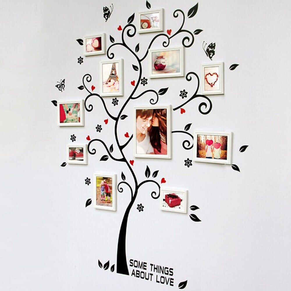 Frame Tree Muurstickers Moslim Vinyl Thuis Stickers Muur Decor Decals Kleine Boom Fotolijst Muur Sticker