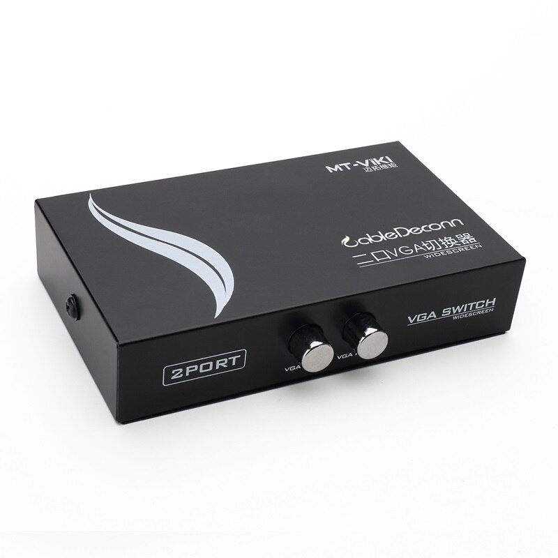 Vga switch widescreen vga 2 in1 ud mini 2 port vga monitor lcd pc videodeling konverter