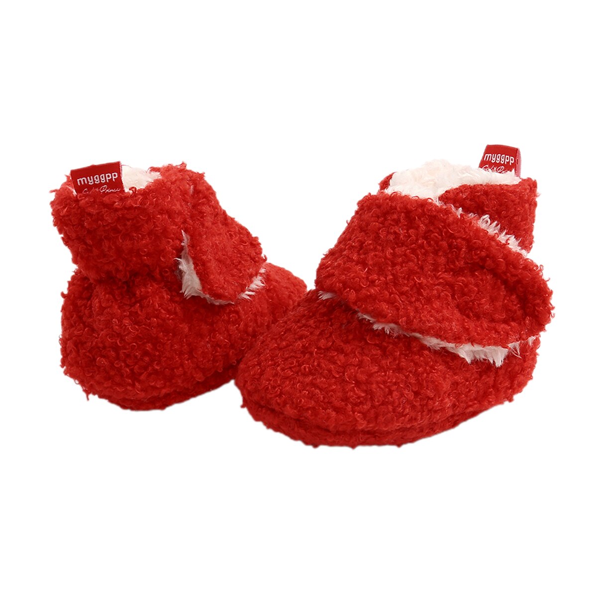 Bébé fille garçon hiver polaire chaussons unisexe infantile pantoufles berceau chaussures avec fond antidérapant pour garçons filles et garçons