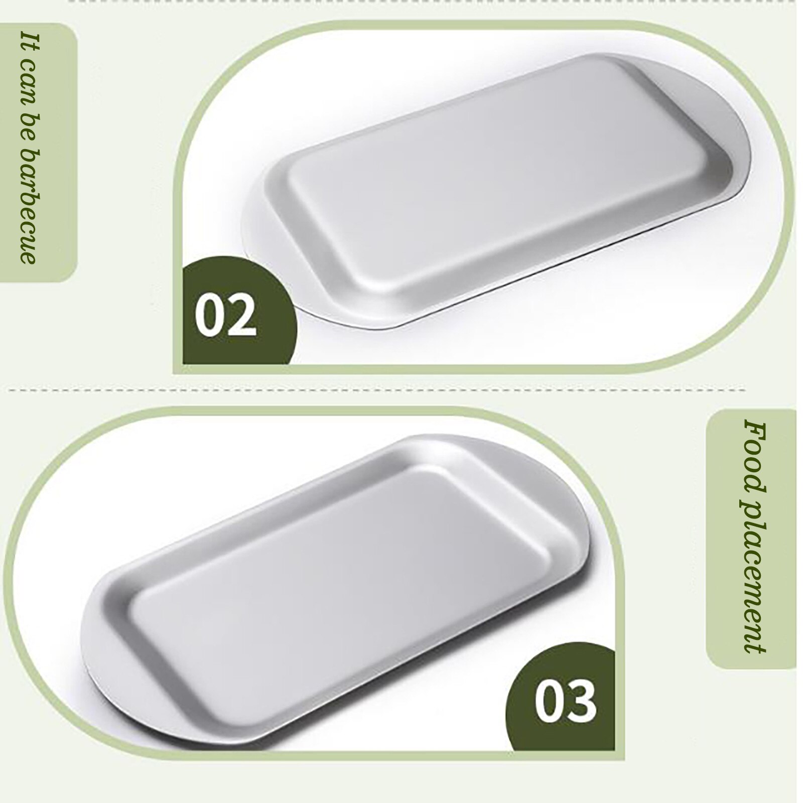 Kitchen Fast Defrosting Tray Meat Defrost Rectangular Food Thawing Plate Refrigerator Fruit Vegetable Food Defrosting Board