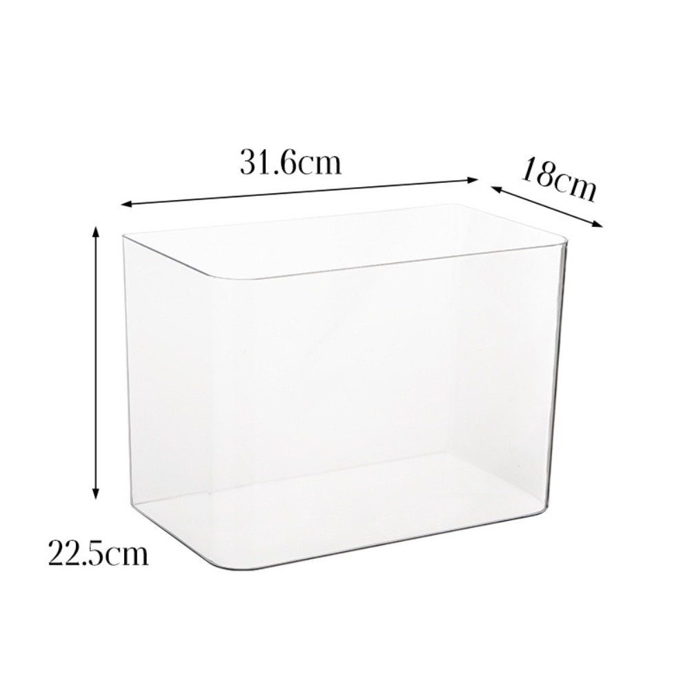 PET + ABS pecera nueva transparente con tapa acuario tanque hidropónico resistente a caídas tanque de tortuga hogar