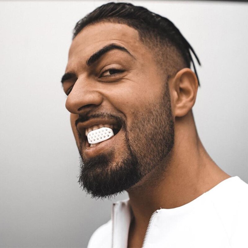 2/1Pcs Unisex Facial Masseter Muscle Exerciser Face Neck Lifting Toning Double Chin Removal Silica Gel Ball Massage Tool