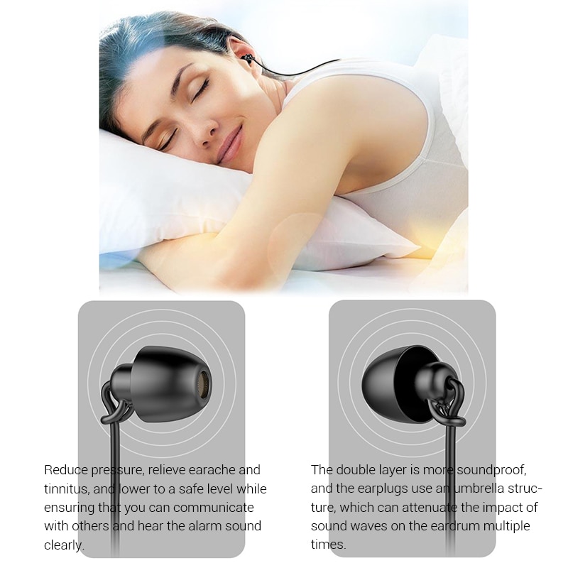Sleeping Earphone HiFi Soft Silicone Headset In-Ear Mobile Phone Earphone With Mic Noise Cancelling Earphone For Xiaomi Huawei
