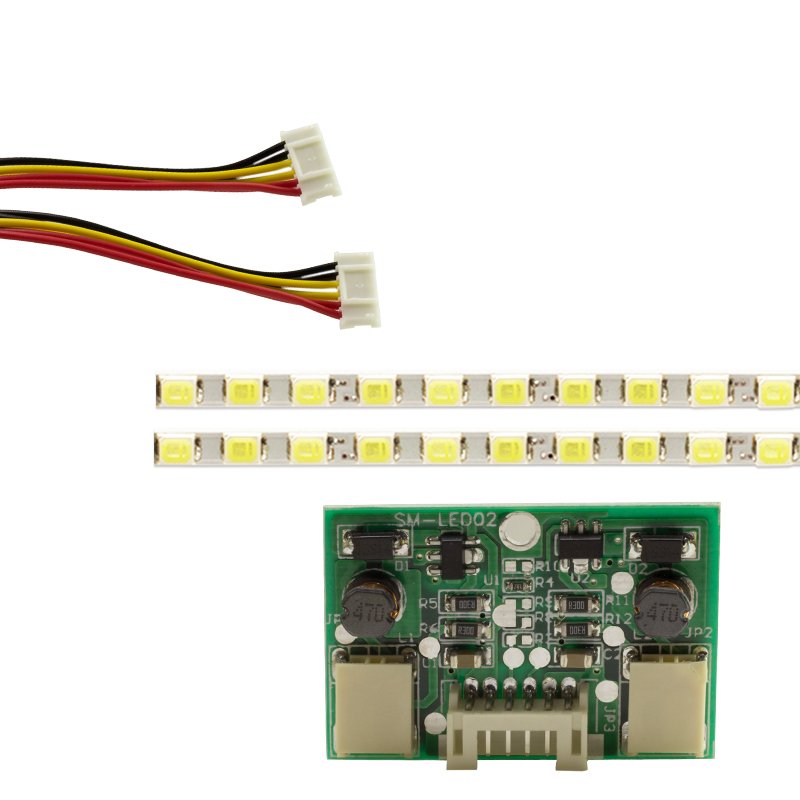 22 * UNİVERSAL MONITOR E-LED 69 LED (2835) 480MM 12V DUAL LED + DRIVER + CABLE TOOL (WK-142) (35654)