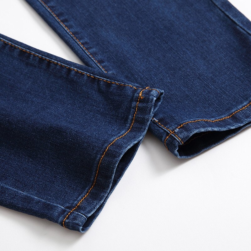 Stil Luxus männer schlank Jeans Hosen Herren See Hosen Gerade Elastische Zerstört Jeans Für Männer Plus Größe