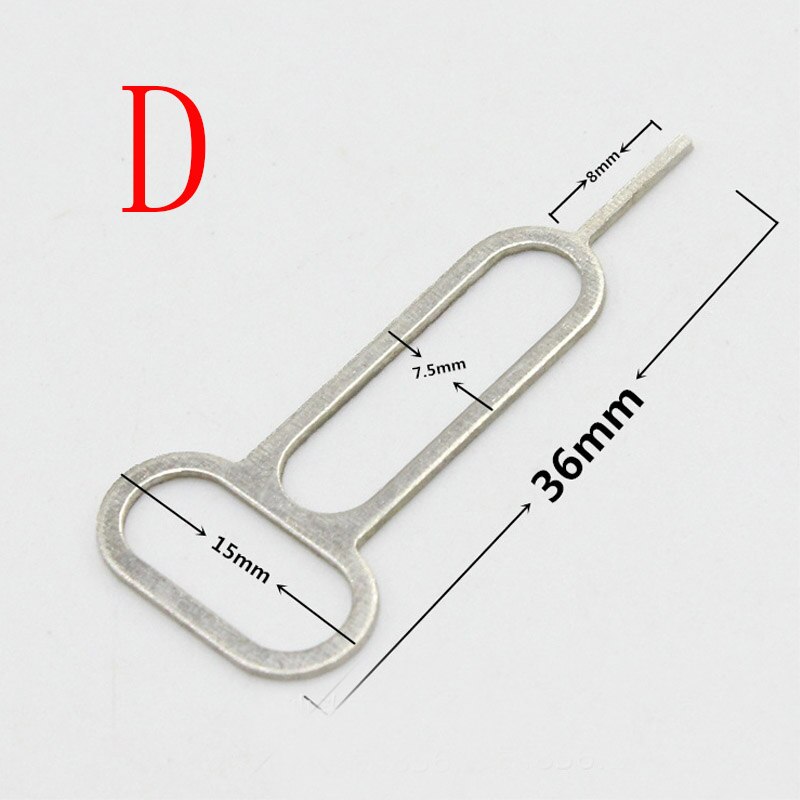 100Pcs/lot Metal Universal Sim Card Tray Pin Ejecting Removal Needle Opener Ejector For Mobile phone