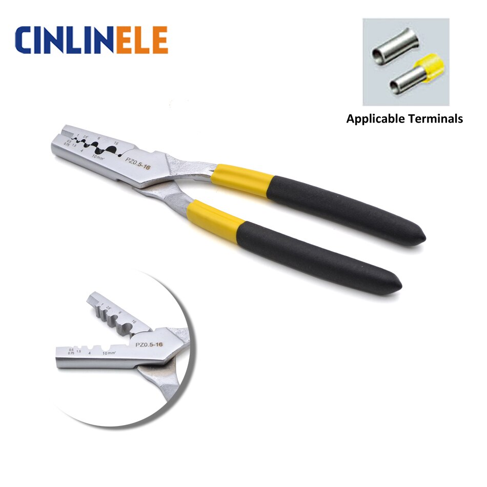 PZ 0.5-16 0.5-16mm2 20-5AWG GERMANY STYLE SMALL CRIMPING PLIER electrical terminals crimper tools