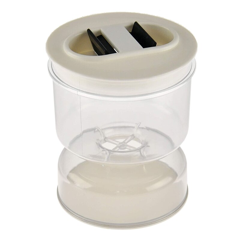 Distributeur de cornichons secs et humides, cornichons et olive, récipient en sablier pour la cuisine domestique, organisateur de séparation de jus