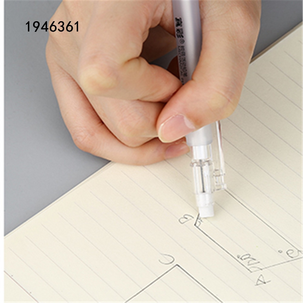 Crayon mécanique automatique blanc 482, Transparent, 0.5mm, stylo à dessin, fournitures scolaires et de bureau