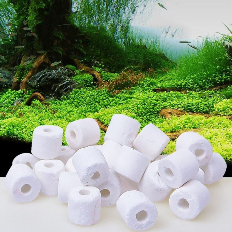 100g Aquarium Filter Keramik Ring für Aquarium Glas Ring Biologische
