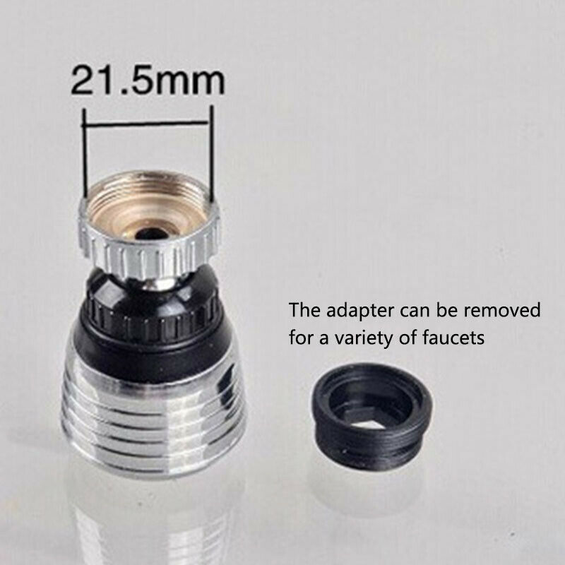 2Pcs Keuken Tap Hoofd 360 Graden Draaibaar Water Saving Schoon Filter Kraan Spuit Gefilterd Water