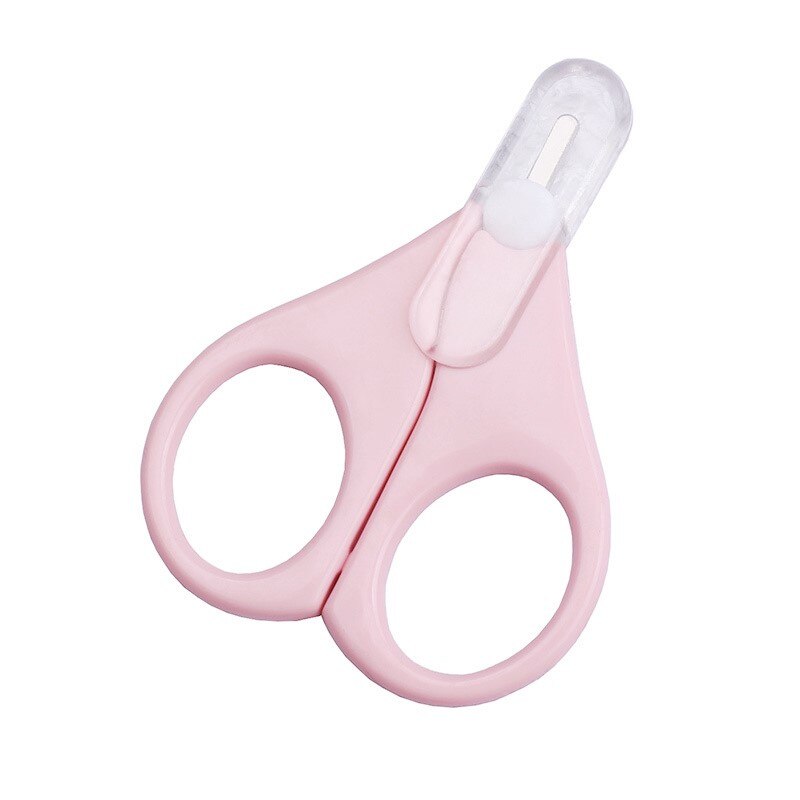 Mignon pratique sécurité coupe-ongles ciseaux Cutter pour -né quotidien bébé ongles coquille cisaillement manucure outil bébé ongles ciseaux: Pink
