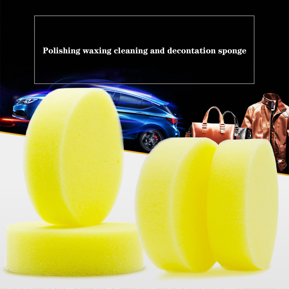 2/3/4 pièces chaussures nettoyage éponge épilation éponge polonais cire mousse éponge applicateur tampons propre rondelle outil de lavage