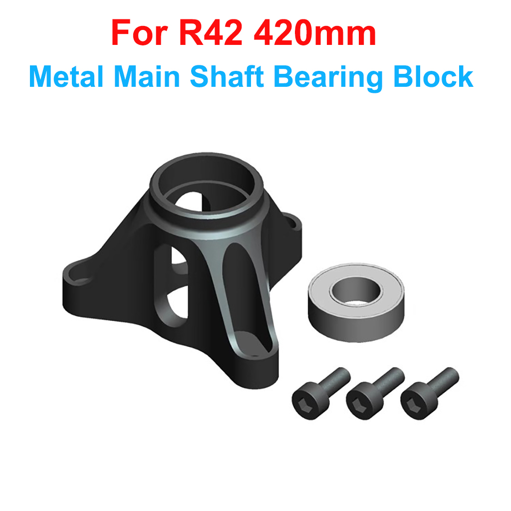 ALZRC - R42 FBL Bausatz RC Hubschrauber DIY R42 Hubschrauber Ersatzteile R42 Batteriehalterung Schnellspanner R42 Metall Motorhalterung