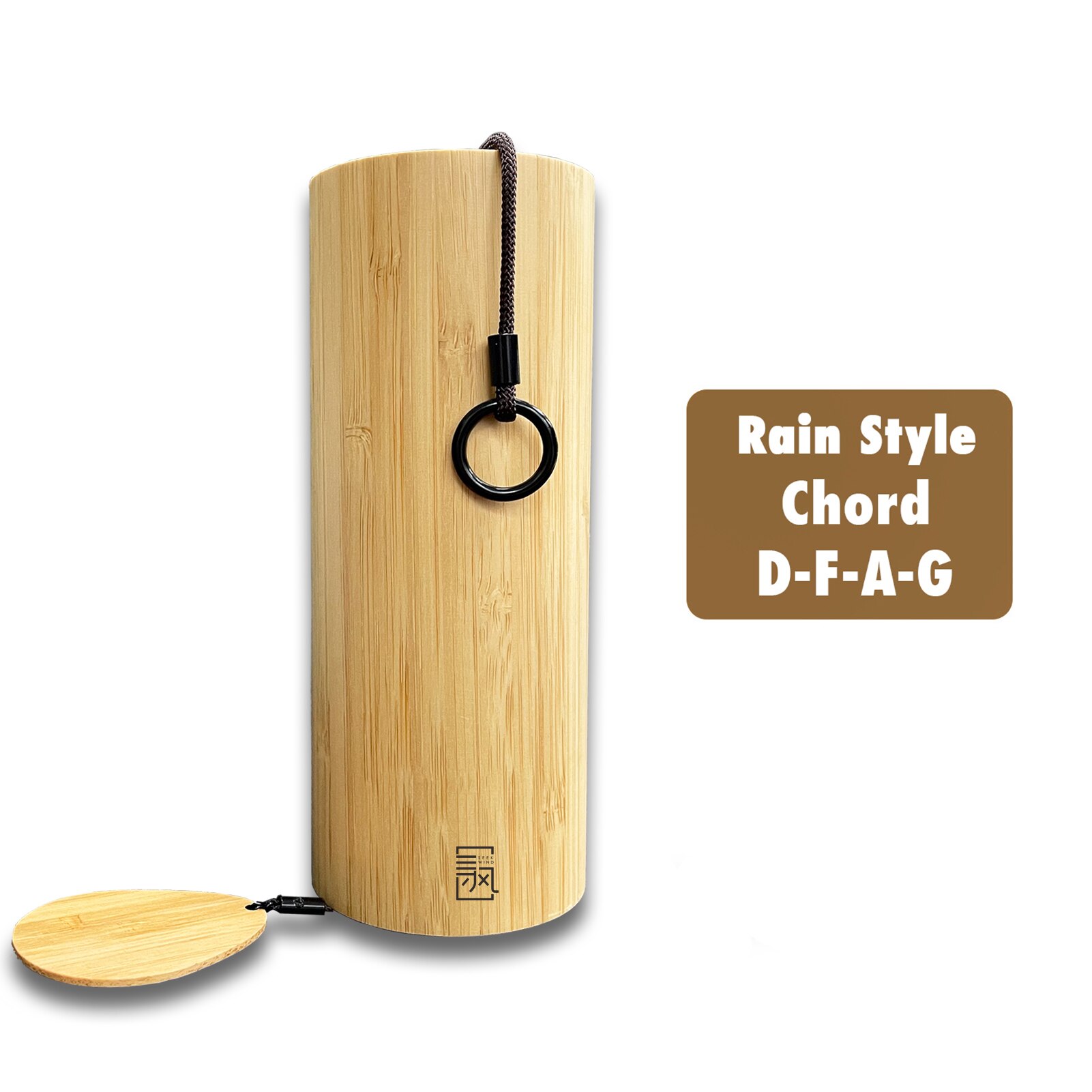 Bamboo Wooden Wind Chimes Windchime for Outdoor Garden Patio Home Decoration Meditation Relaxation Chord G-B-D-C: Rain Style