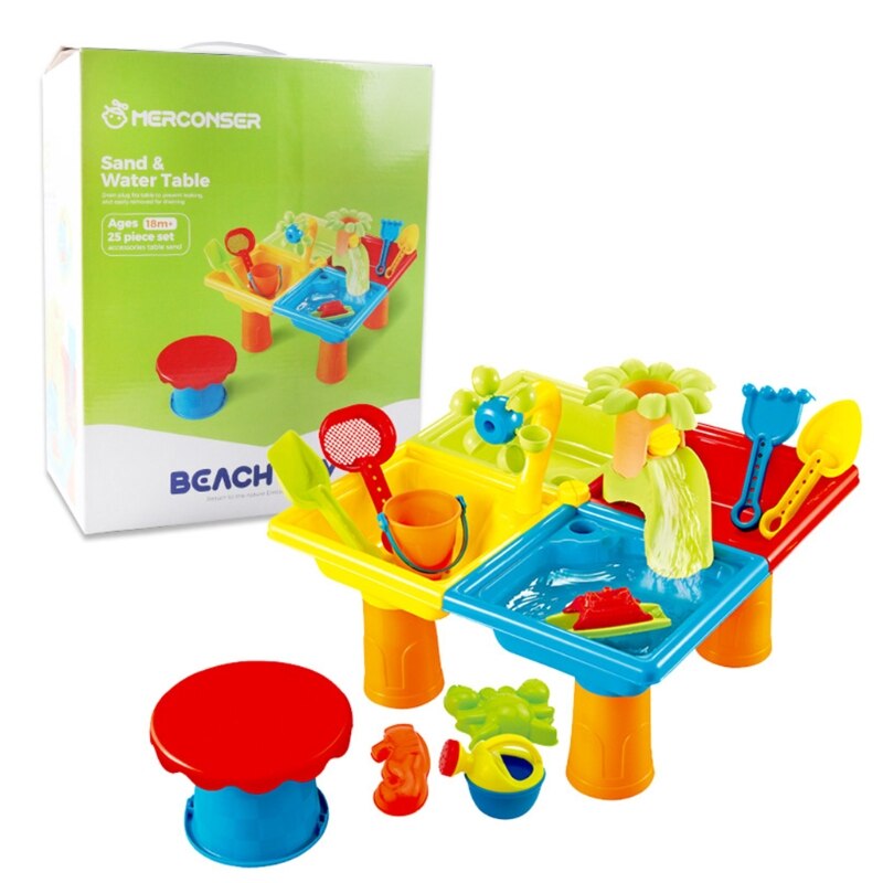 Bath Beach Toys for Infants 6-12 Months Digging Sand Bucket Fun Toy K92D: 25 pieces