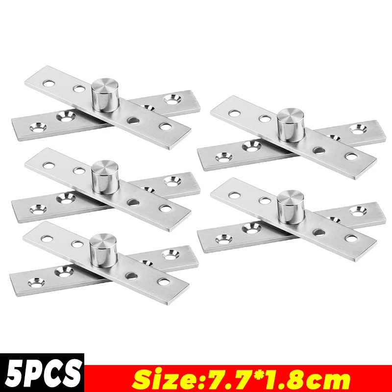 5/1 PC Rvs Pivot Scharnieren 360 Graden Roterende Scharnier Sluiting Garderobe Kastdeur Verborgen Scharnieren Meubelbeslag: YELLOW