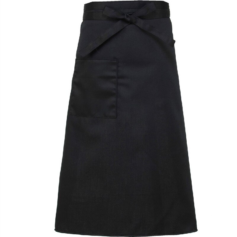 Ober keukenkleding heren chef-kok uniform polyester gestreept dames serveerster restaurant kok kostuums café zak chef-kok schorten: Helft 3
