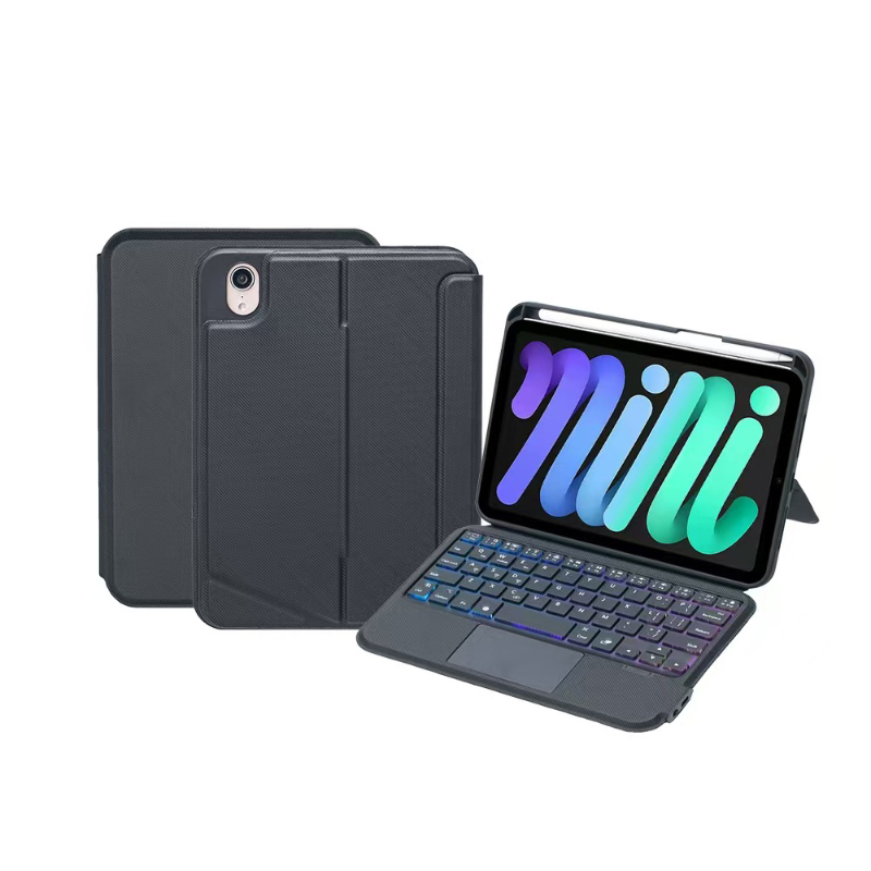 LED Touchpad Toetsenbord voor iPad Mini 6 Mini 7 8.3 inch 2025 Magnetische Intelligente Case Afneembare Stand Ondersteuning Cover