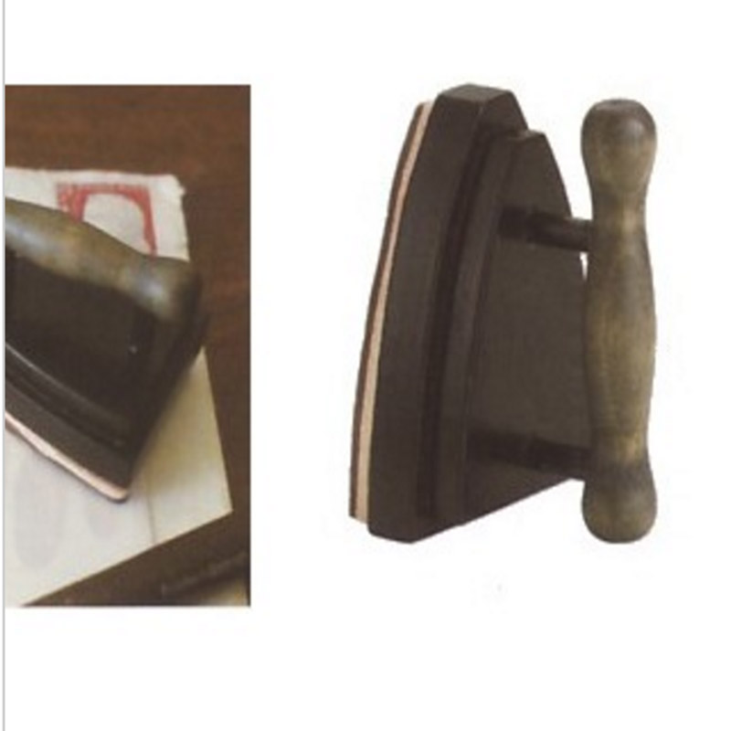 DIY Cute Wooden Vintage Flatiron Stamps Iron Merci Stamp for Diary Photo Album 639