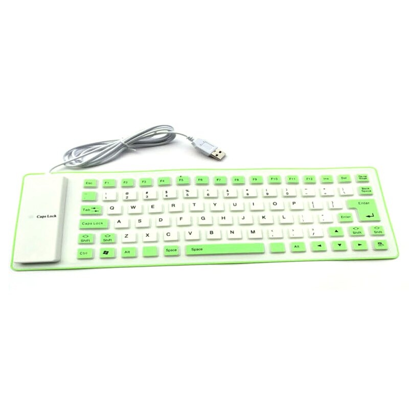 Tragbare Weichen Wasserdichte Silikon Flexible Roll Up Stille Tastatur für Laptop Staub und Wasserdichte Tastatur: GN