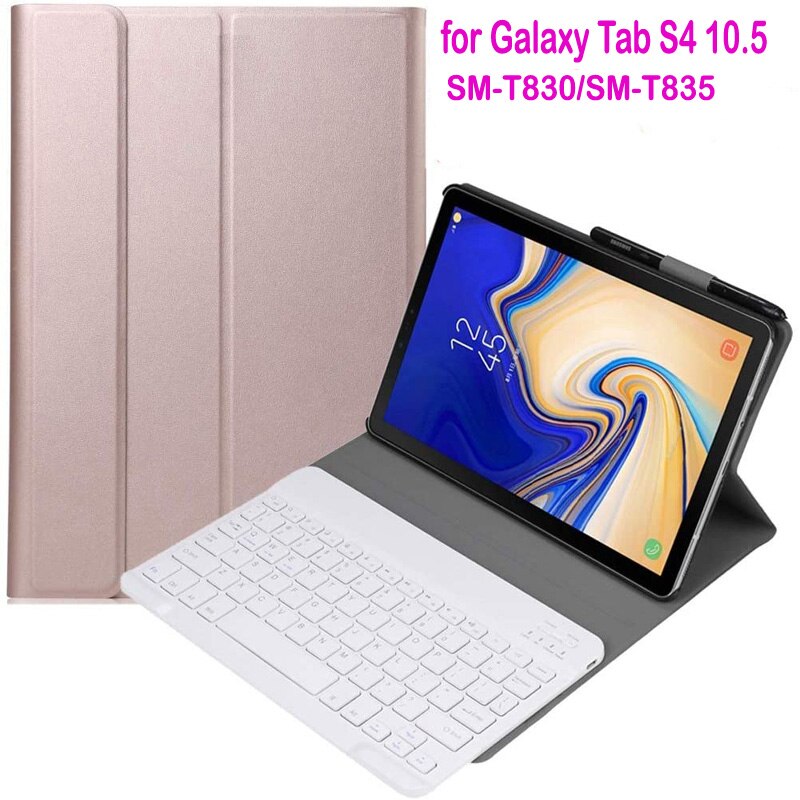 Ultra-thin Detachable Bluetooth Keyboard Case For Samsung Galaxy Tab S4 10.5 T830 T835 SM-T830 SM-T835 Cover