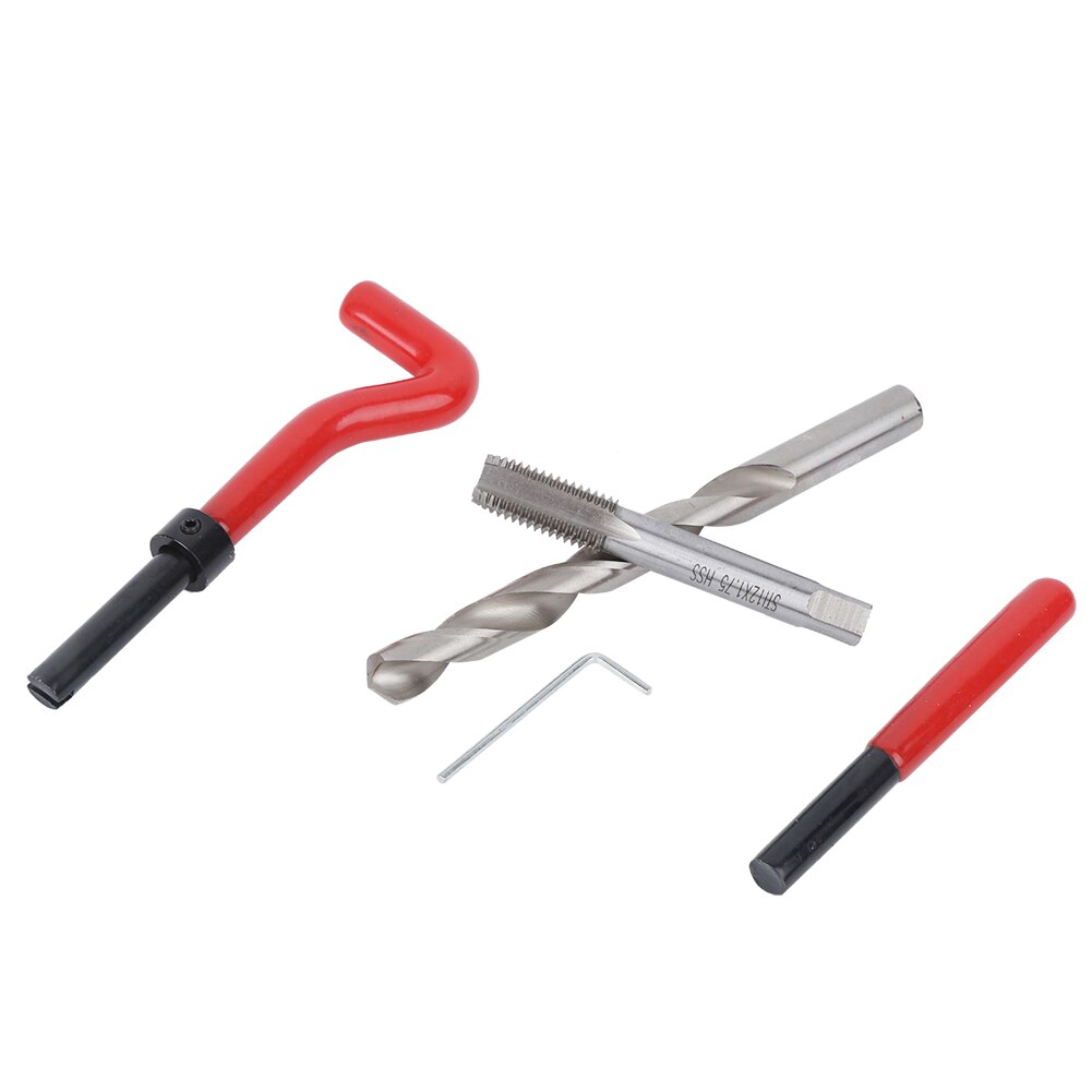 25pcs M12 Thread Repair Kit Thread Tap Drill Bit Damaged Threads Repair Tools stainless steel