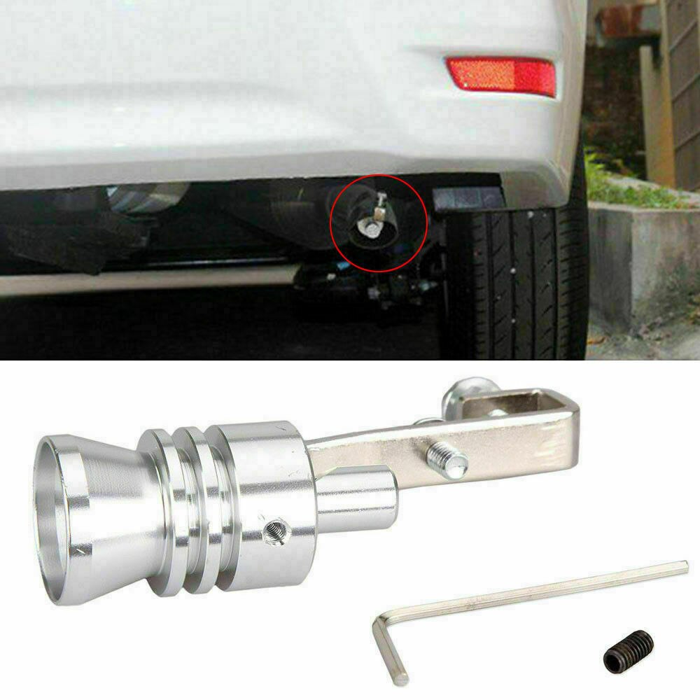 Tuyau d'échappement Turbo surdimensionné pour voiture, 2 pièces, sifflet sonore, simulateur de silencieux, pièces de rechange pour automobile XL