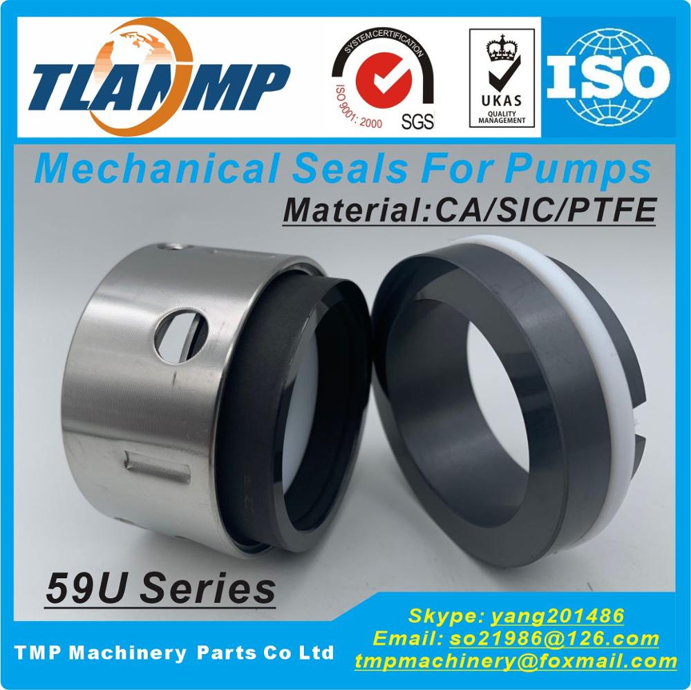 Tyypin 59u-18/20/22/25/28/30/32/35/38/40/43/45/48 j- nosturin mekaaniset tiivisteet bp ptfe -kiilaistukilla (materiaali: hiili/sic/ptfe)