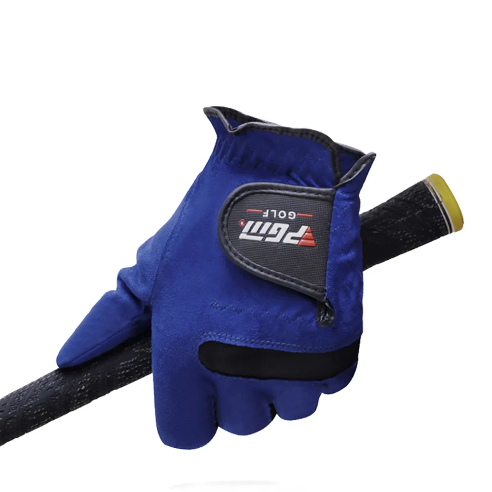 PGM Männer Golf Handschuhe Blau Superfiber Tuch Sport Hand Handschuh Tragen Einzelne Verknüpfungen Rechtshänder Atmungsaktive Schleudern-nachweisen schützende ST004