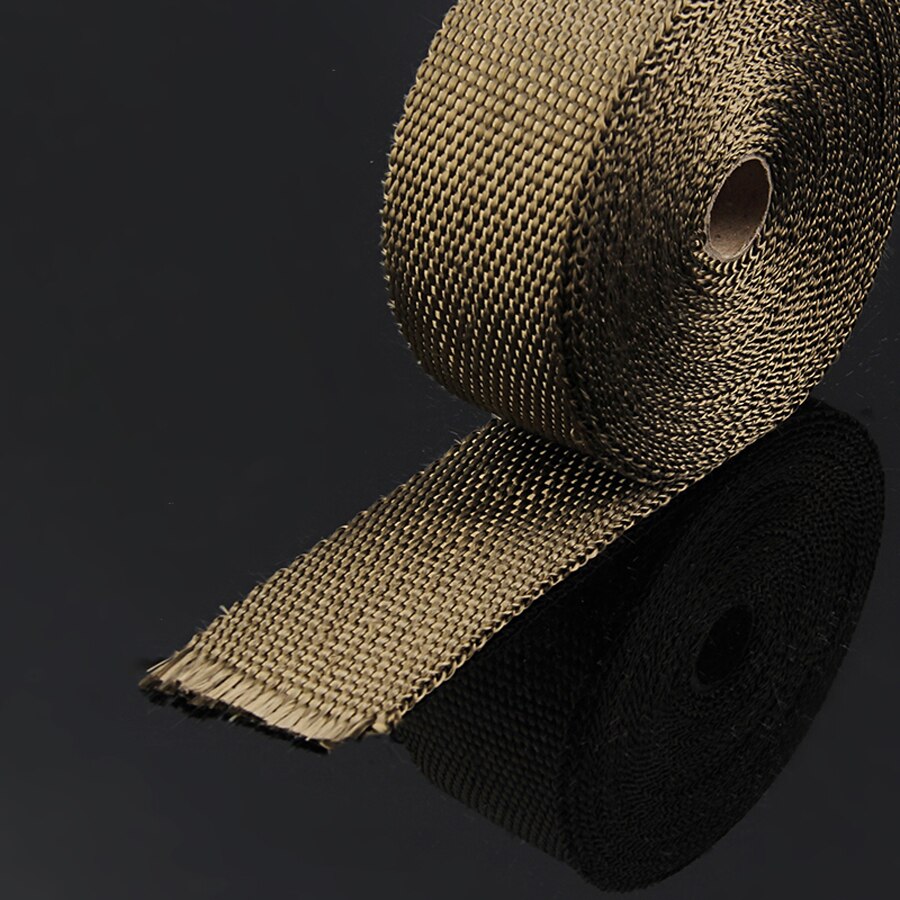 Pack chauffant en titane, 5cm X 5m, couleur or foncé, pièce de rechange pour tuyau de descente de voiture