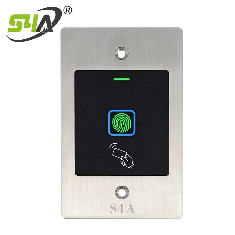S4A Waterproof Embedded Mounted Fingerprint Access Control RFID reader controller Electronic Door Opener System password keypad: EF2