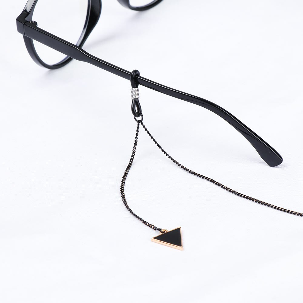 Black Metal Glazen Chain Holder Zonnebril Lanyard Ketting Antislip Brillen Strap Eyewear Accessoires