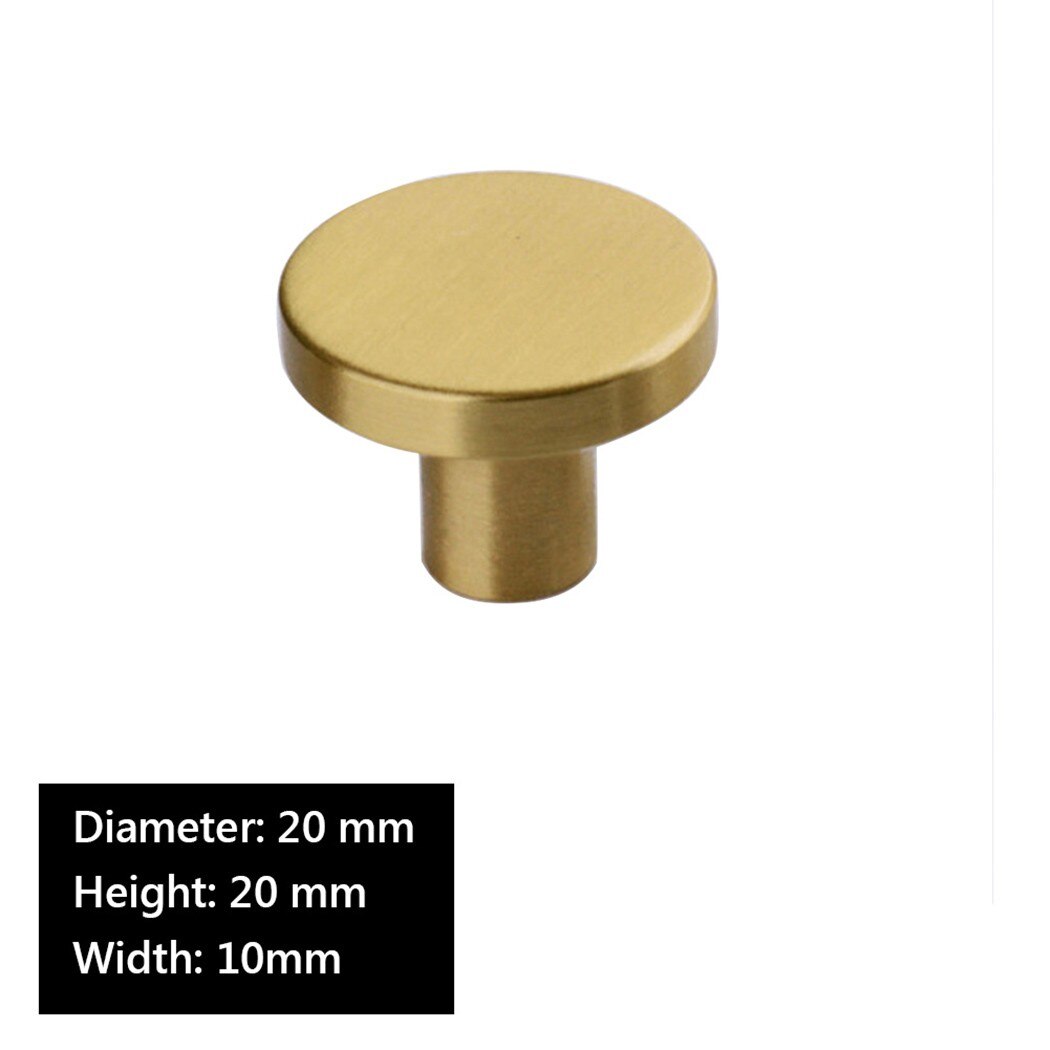 Hardware Handles Pull Kitchen Knobs Modern Polished Round Satin With Screw