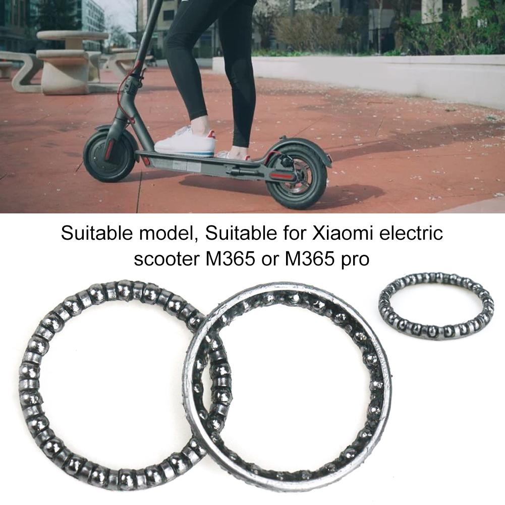 2 stk elektriske scooter lejer udskiftningsdele sølv reservedele scooter tilbehør til xiaomi mijia  m365 elektrisk scooter